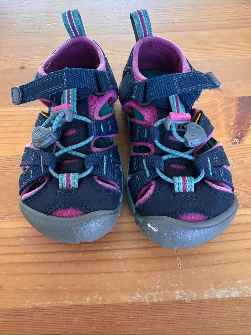 Keen Navy, Pink & Teal Kids Outdoor Sandals